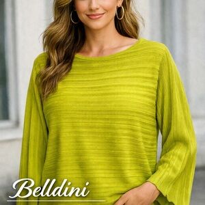 Belldini Women's Vibrant Green Blouse